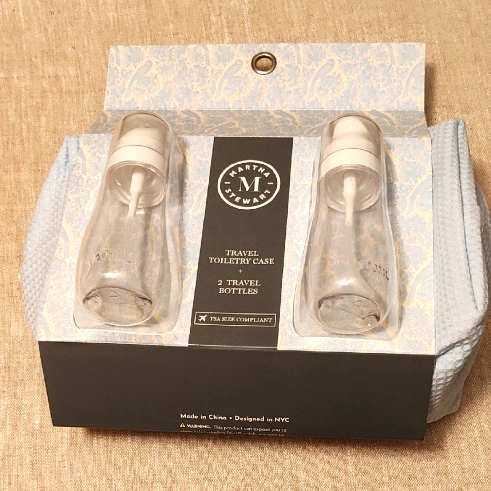 HOME: Martha Stewart Travel Case with Bottles